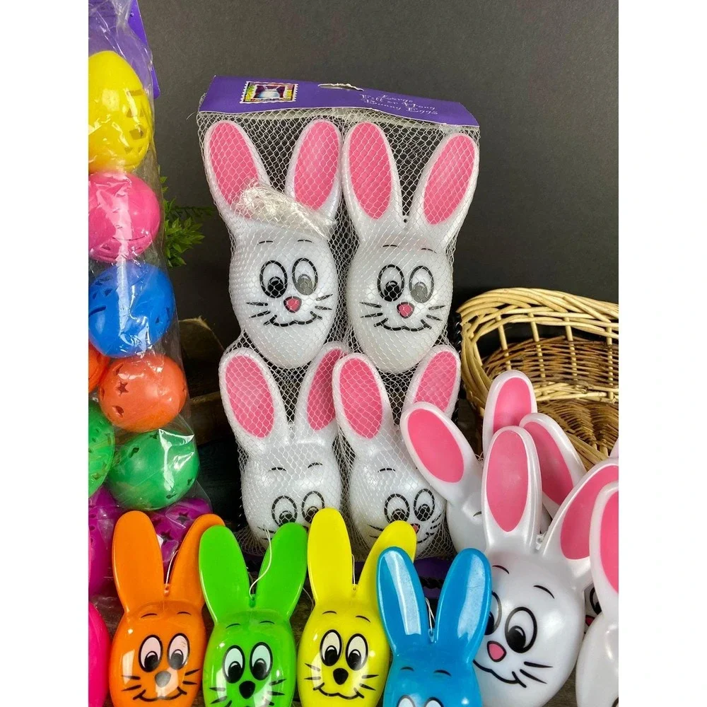 33pc Easter Bunny Egg Candy Containers Sun Hill 1995 Vintage‎